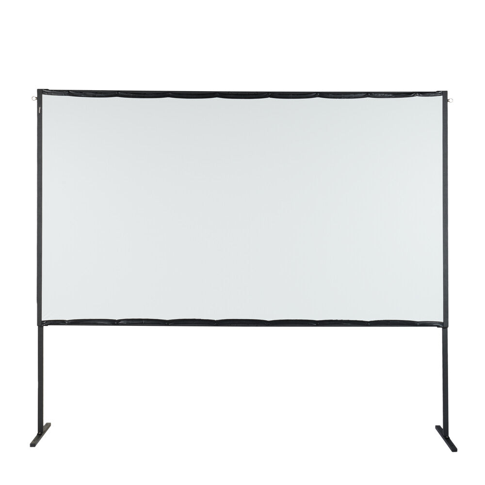 celexon-basic-line-Faltrahmenleinwand-16:9.-100"---Rahmen-Leinwand.-Heimkino--und-Outdoor-Leinwand.-Full-HD-mit-3cm-Maskierung---221x124cm.-Gain-0.9