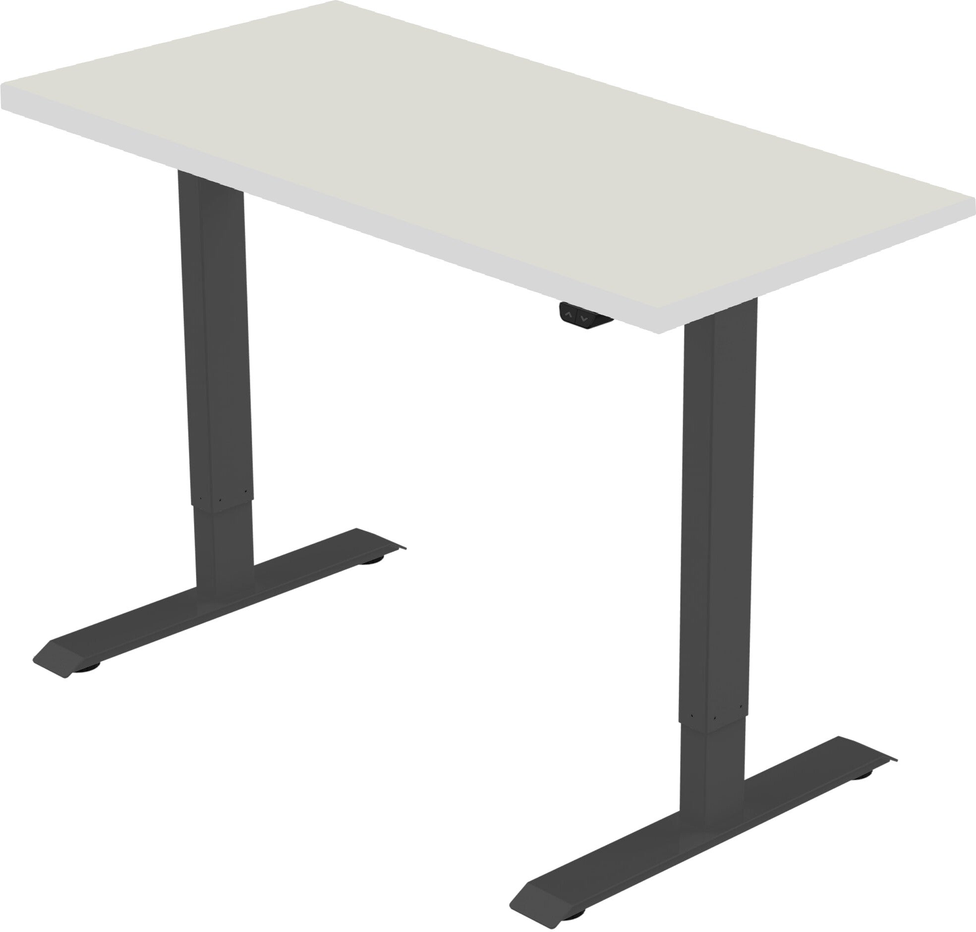 celexon-elektrisch-höhenverstellbarer-Schreibtisch-Economy-eAdjust-71121---schwarz.-inkl.-Tischplatte-125-x-75-cm