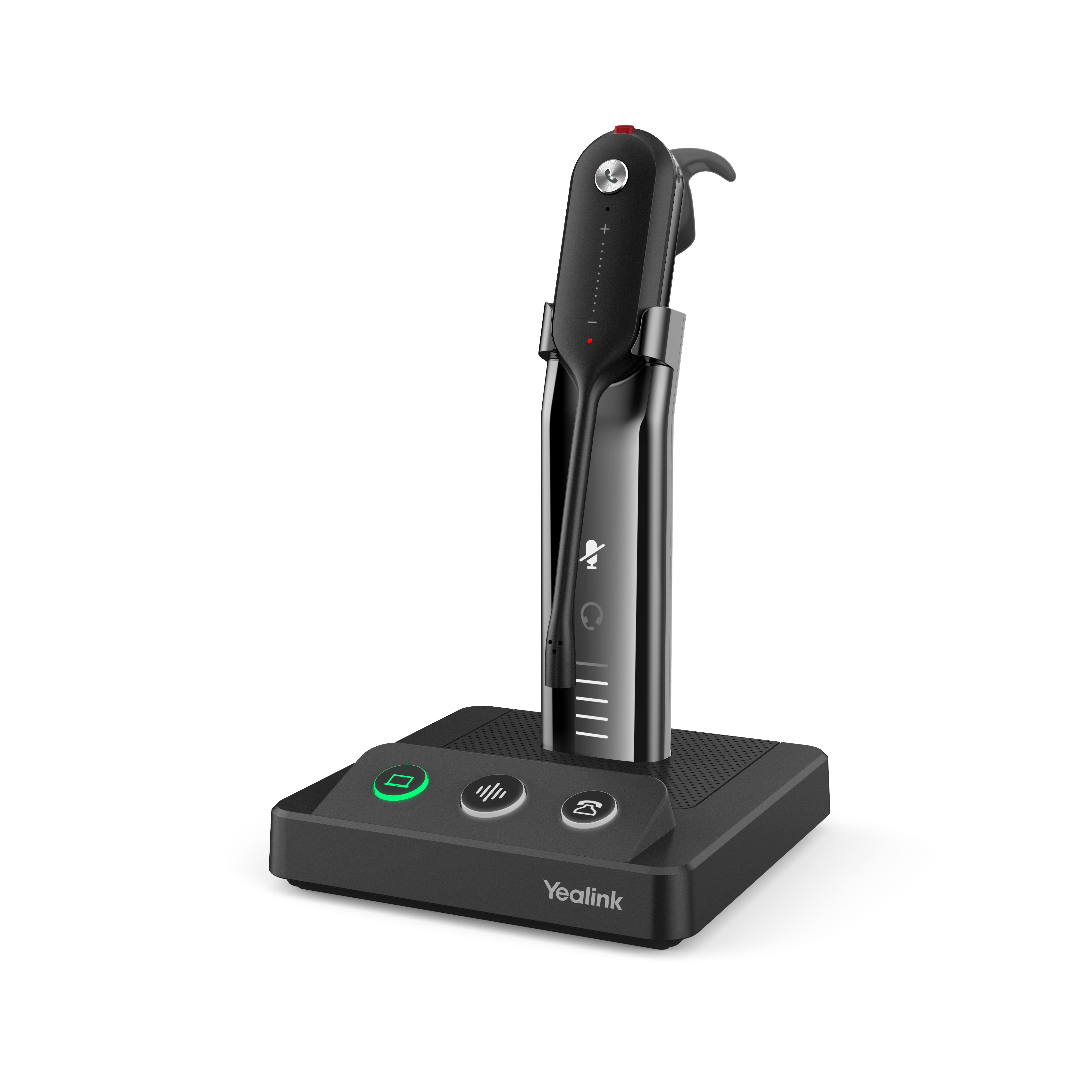 Yealink WH63 UC Kopfhörer Kabellos Ohrbügel. Kopfband. im Ohr Büro/Callcenter Mikro-USB Ladestation Schwarz